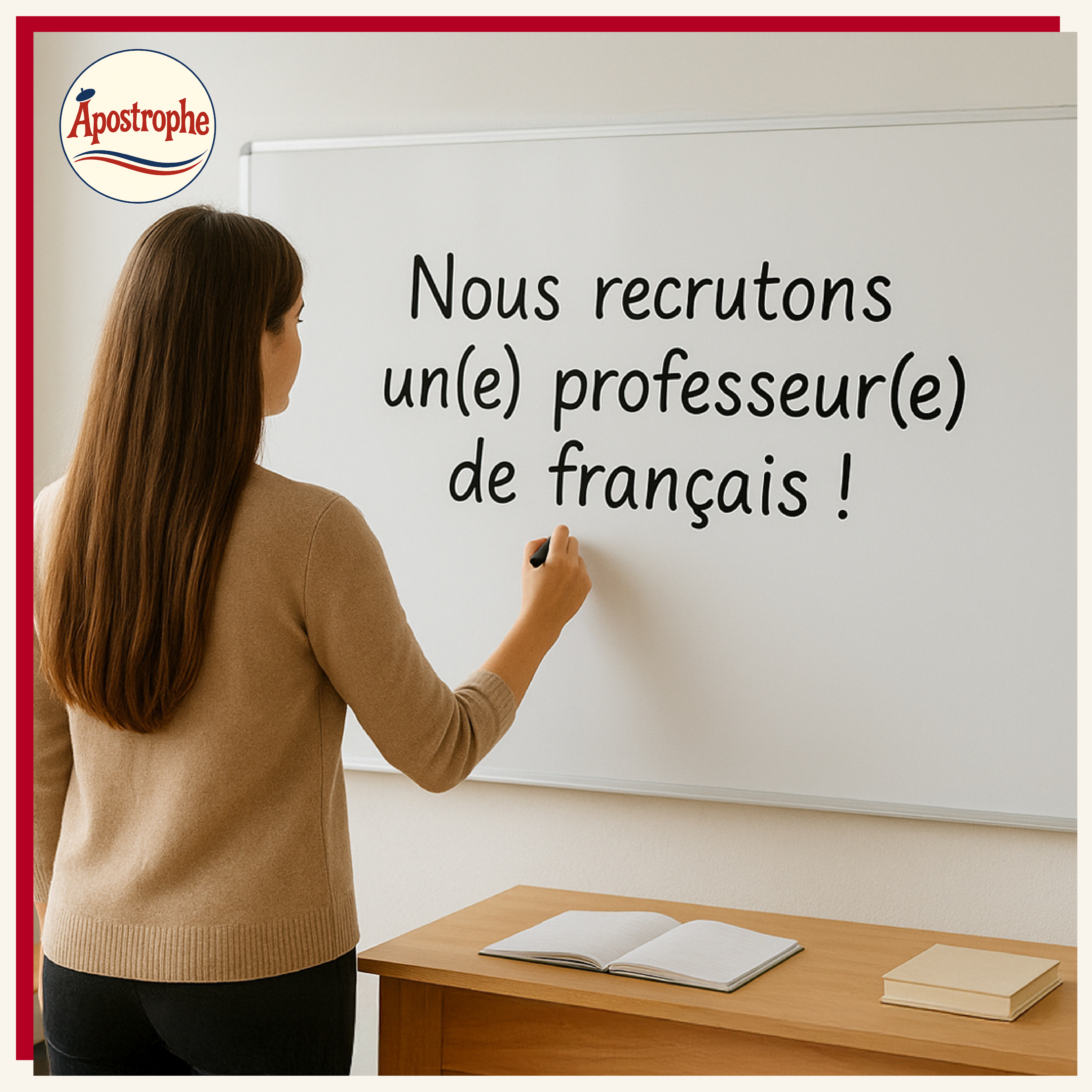 Offre d’emploi : enseignant(e)s FLE